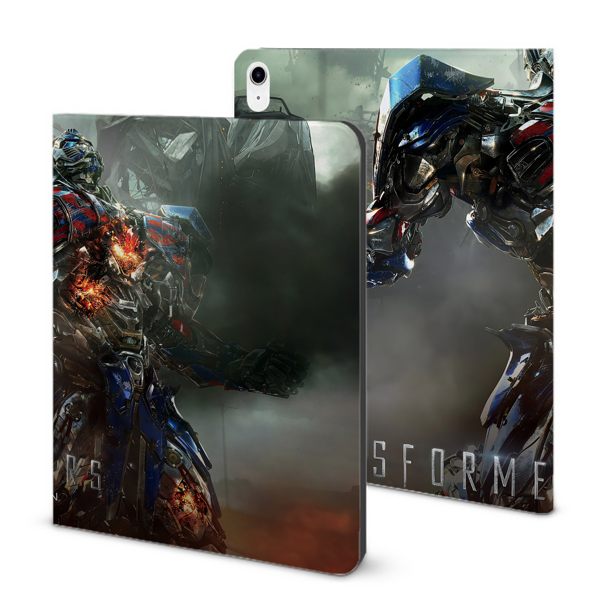 （画像用） Transformers トランスフォーマー IPad ケース ブック型 PUレザー TPU 耐衝撃 軽量 薄型 ペン収納なし 全面保護 IPad 各モデル対応